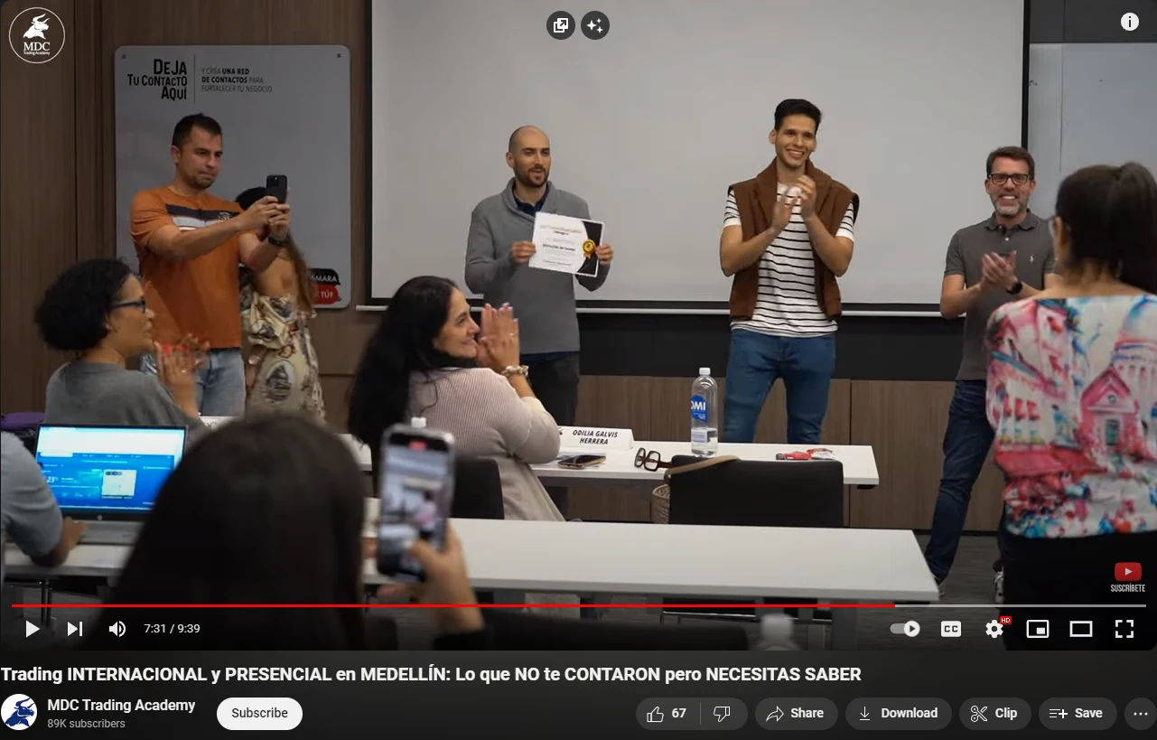 mejores cursos de bolsa MDC trading academy - certificados